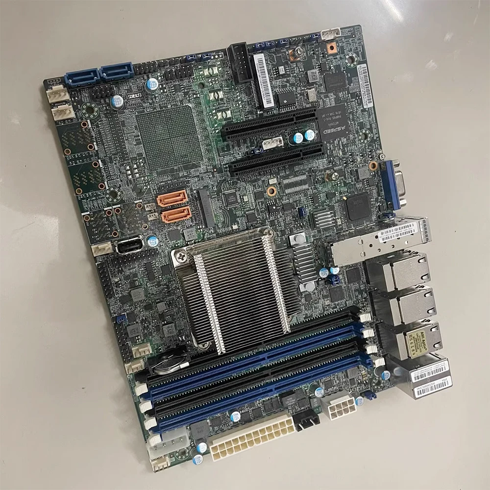 X10SDV-7TP8F Untuk Motherboard Router Lunak Super-micro D-1 NAS RDIMM DDR4