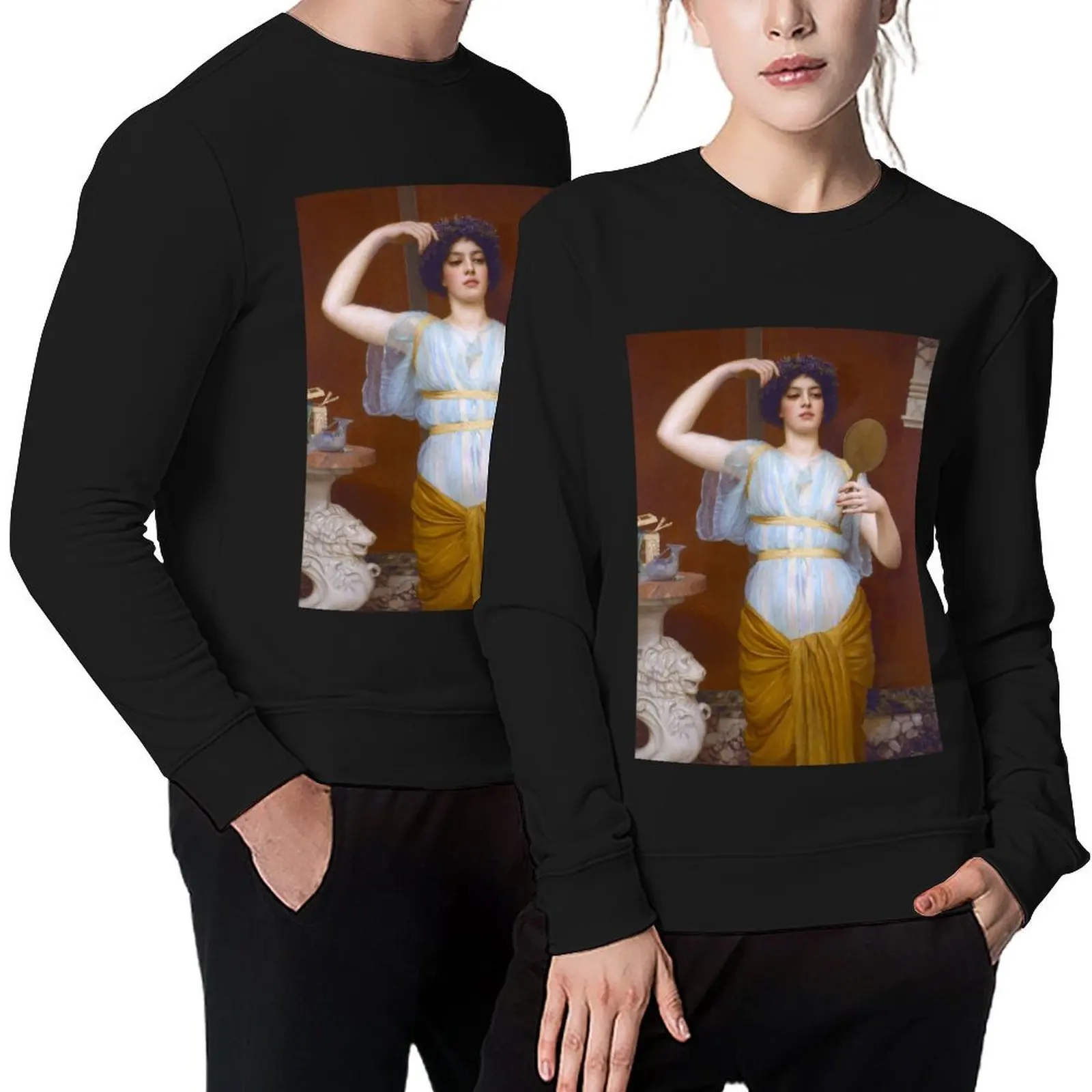 

Lone, circa 1893 and 1900, John William Godward. Pullover mens clothing winter clothes men's autumn clothes sweatshirt for men