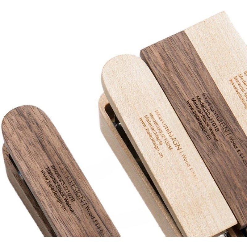 

Log stapler Solid wood hand-held binding supplies Student stationery No. 10 office supplies