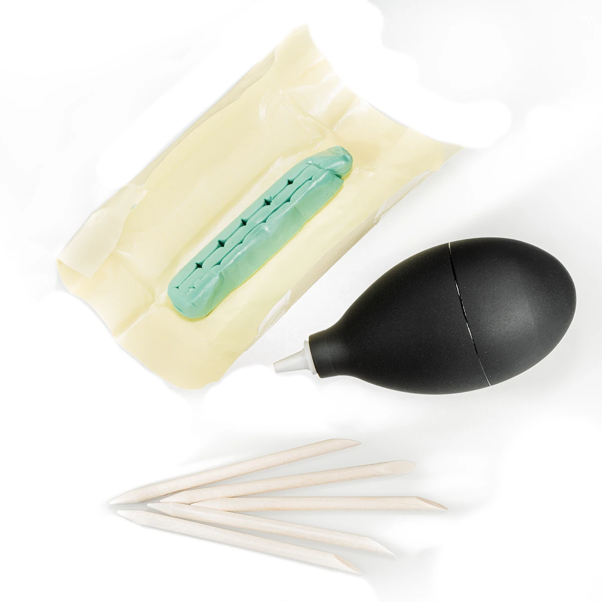 Watch Movement Cleaning Clay +Dust Air Blower Pump Watch Cleaning Rubber Putty Cleaner Wristwatch Decontamination Repair Tools
