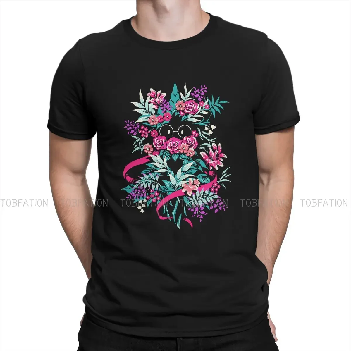 

Flower Bouquet Graphic Tee Men Short Sleeve Round Neck Cotton T-Shirt
