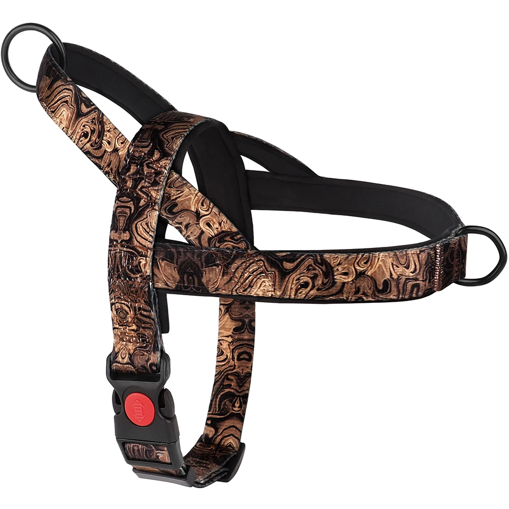 No Pull Dog Harness Adjustable Nylon Vest For Walking Training_voghion.com