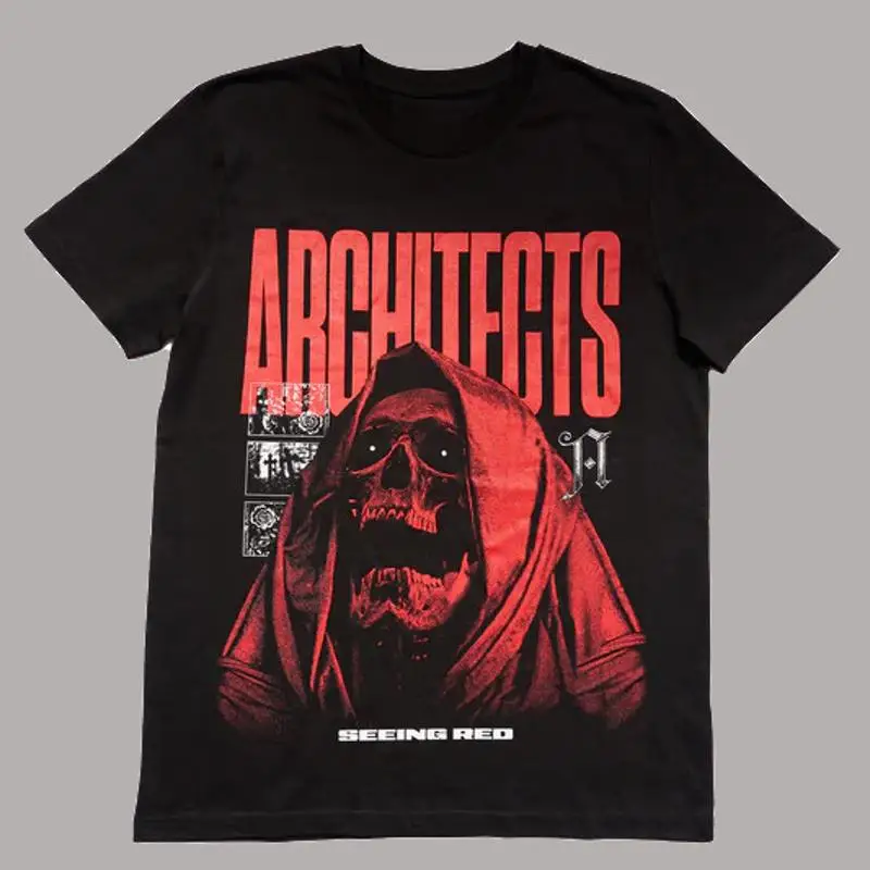 Seeing Red Album Architects Band Music Black All Size T Shirt Adults