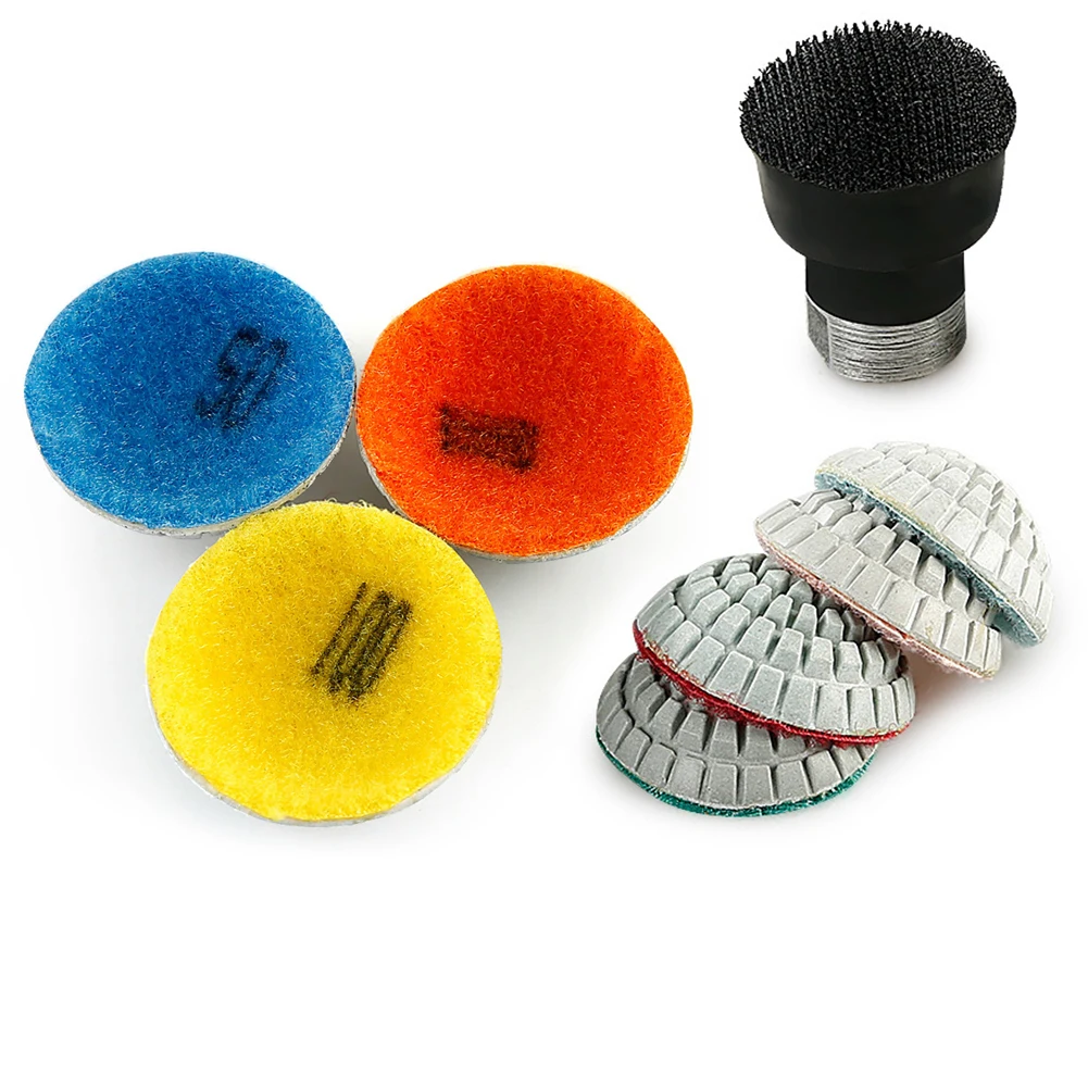 

1pc 2inch Soft Grinding Wheel Wet Dry Polishing Pad Sanding Disc For M10 Thread For Stone Concrete Grinding Wet Dry Polish Pad