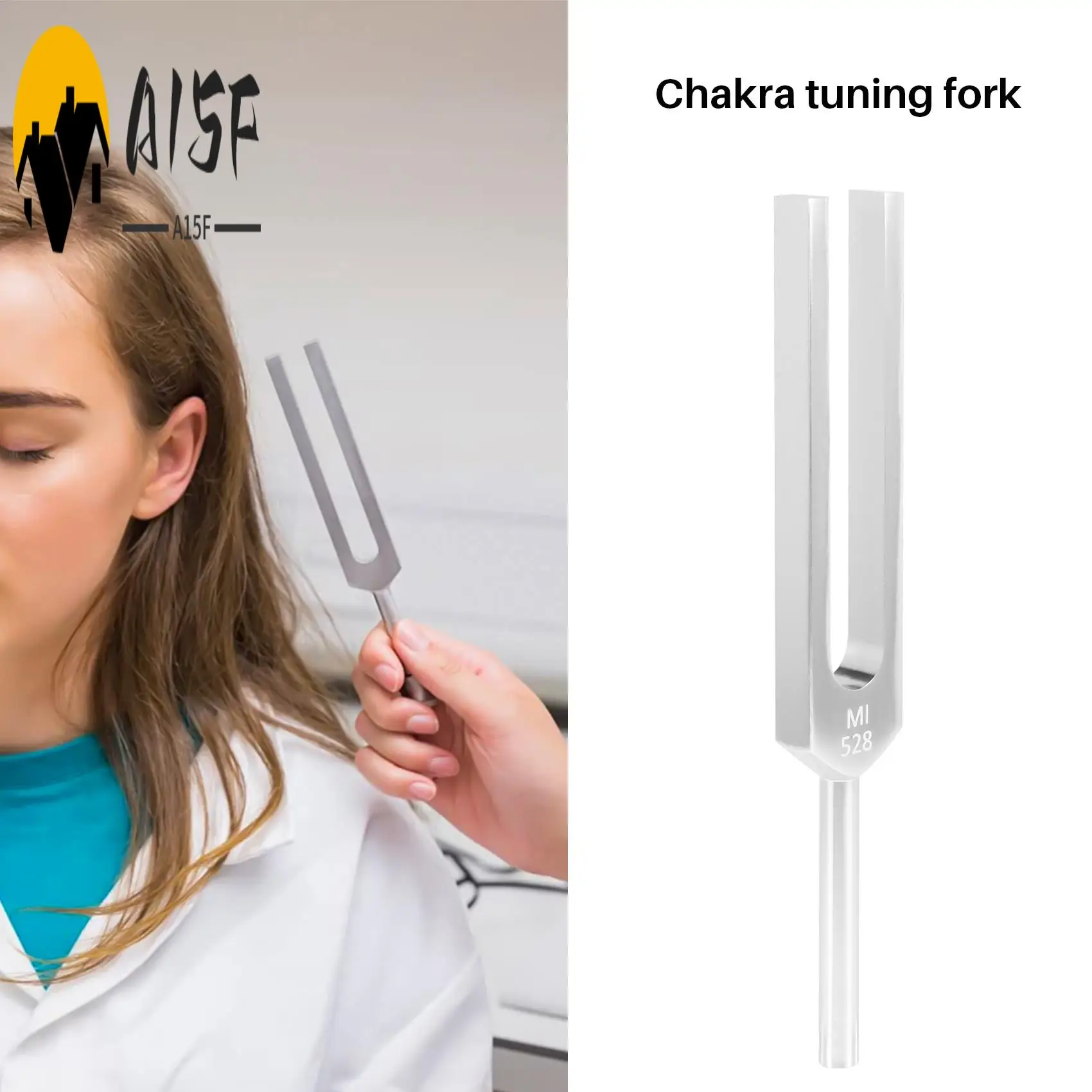 

A15F-алюминиевый сплав + деревянный камертон Chakra Hammer Ball Диагностический 528 Гц с набором молотков Нервная система Тестирование камертона He
