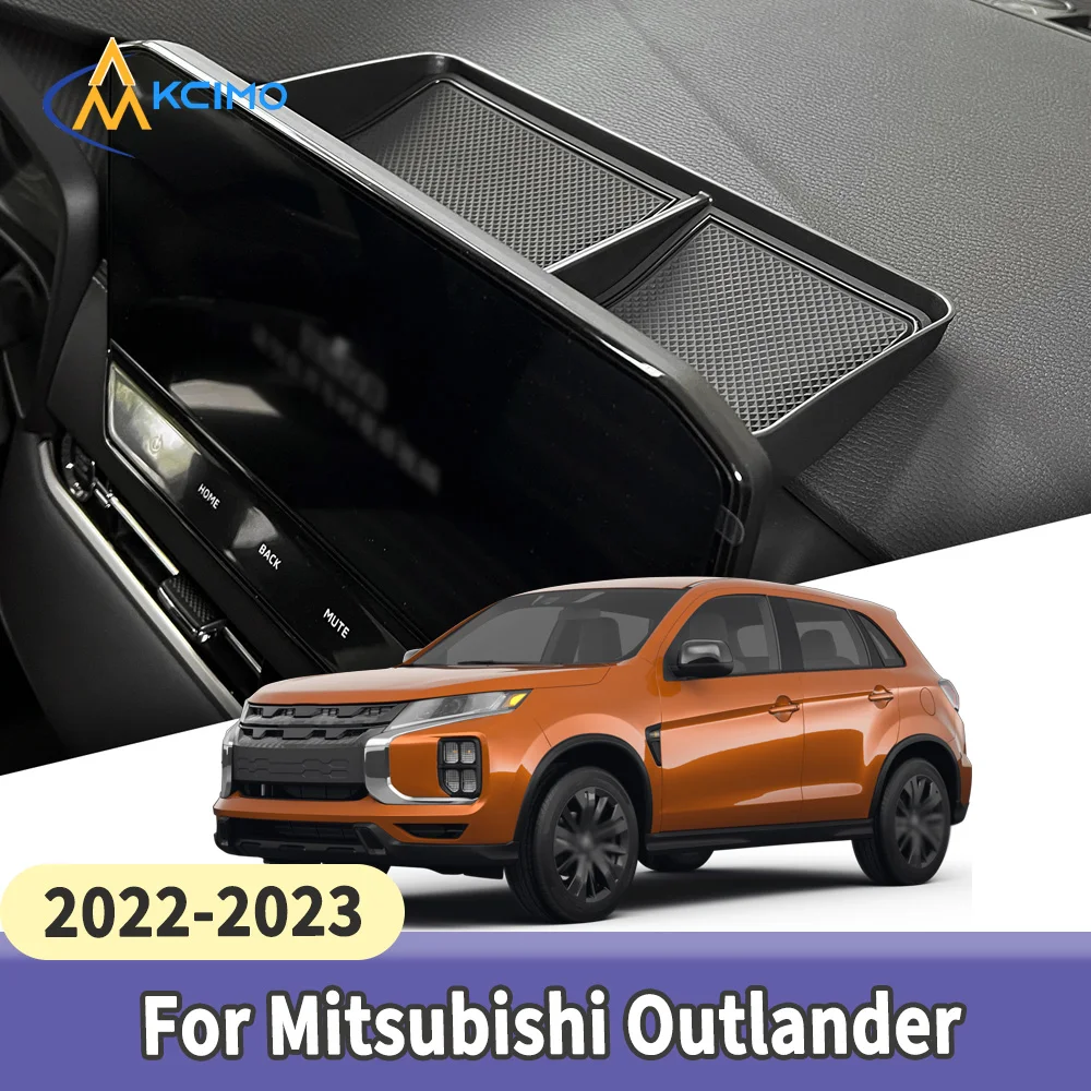 

Durable LHD Center Console Storage Box for Mitsubishi Outlander 2022-2023 Dashboard Hidden Tray Behind Screen Auto Parts