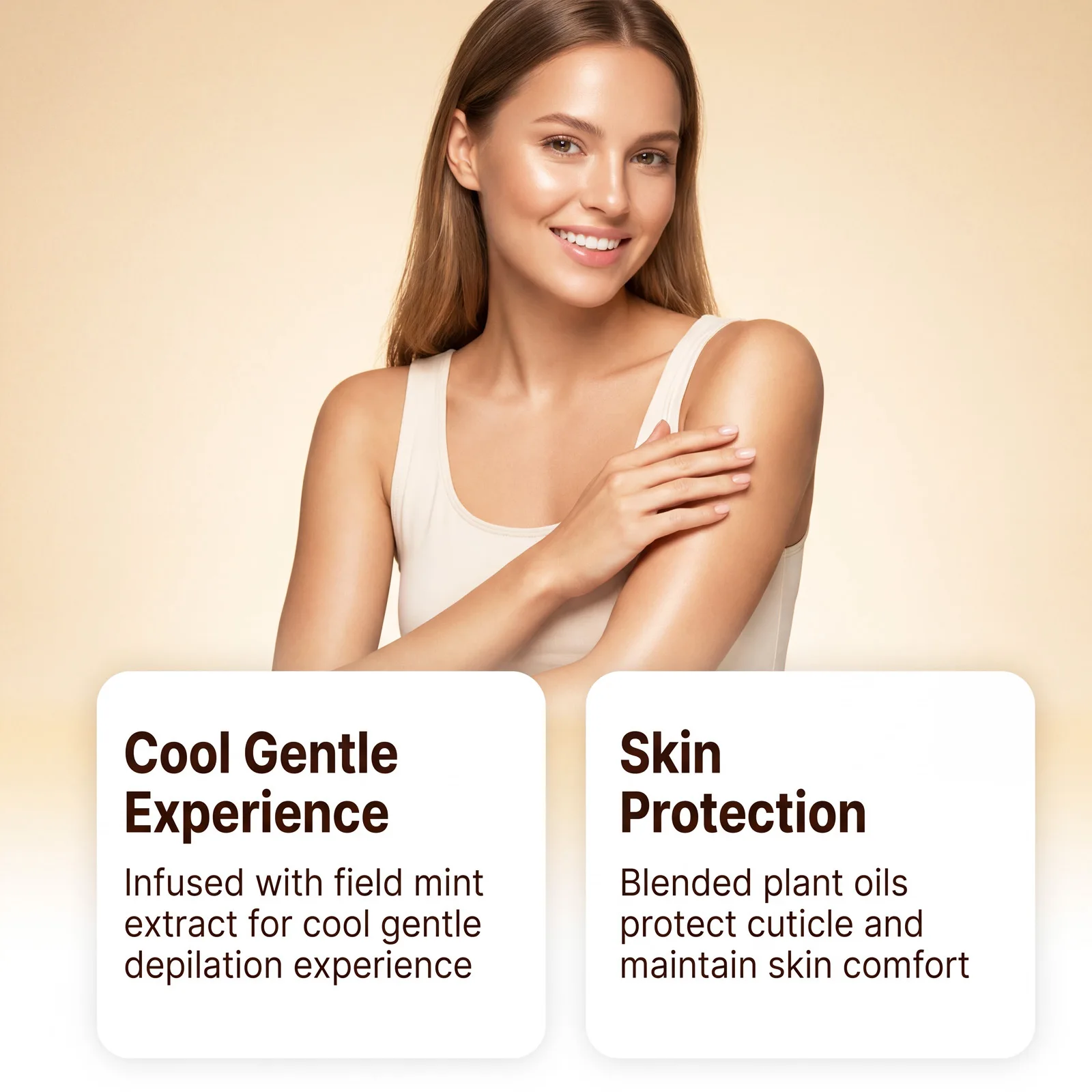 Body Facial Hair Removal Cream For Sensitive Skin, Fast Acting Full Body Remove Hair Mild Painless Non Irritate Depilatory Cream