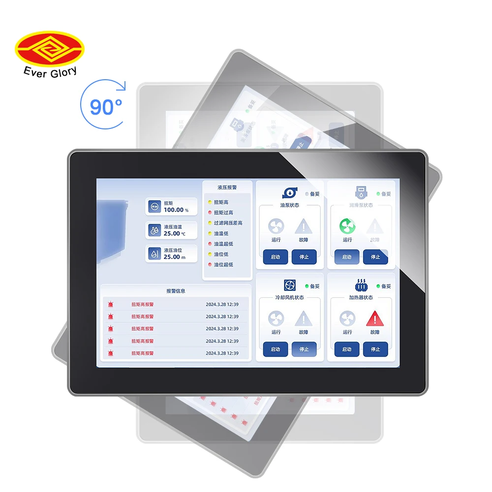 Industrial Embedded Panel PC 15.6 Inch IP65 EMC Touch Screen Capacitive Multi-Touch with USB VGA HD-MI PLC Touch Screen Monitors