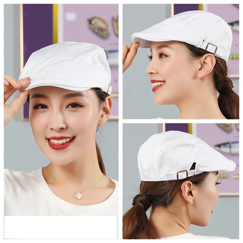 Regulowana czapka kucharska do gotowania, pieczenia, do kawiarni, piekarni, cateringu, hotelu, kuchni, restauracji typu hot pot, czapka robocza, do użytku domowego