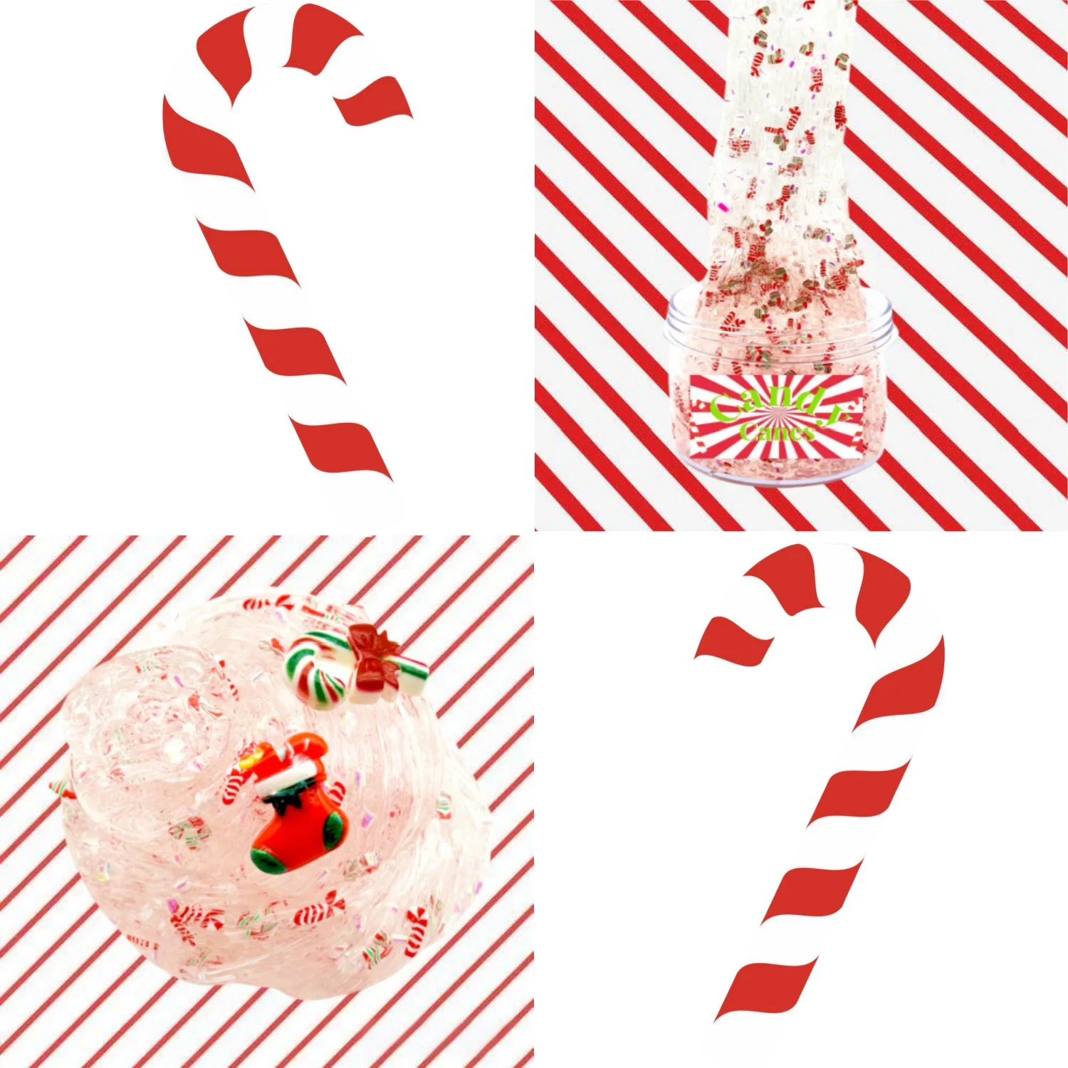 Slime Charm Christmas Candy ปริศนาโฟม Decompression ของเล่นเด็กการศึกษา Decompression Enfant ของเล่น