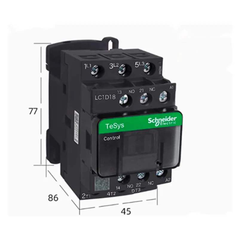 Black Schneider version LC1D09 LC1D12 LC1D18 LC1D38 B7C F7C Q7C M7C 110V 220V 380V 48V 24V Three-pole ACcontactor  LC1D25 LC1D32