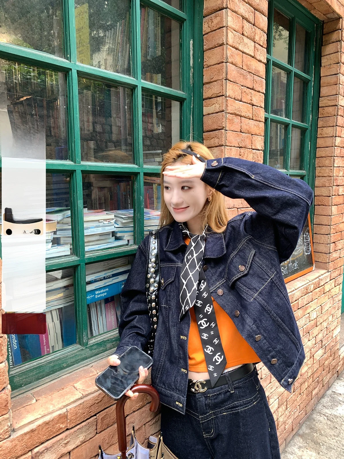 

Retro Denim Jaet Women Loose Casual Autumn Winter New Sle Carrot No Spice Outerwear Cotton Rayon Polyester Blend Fabric