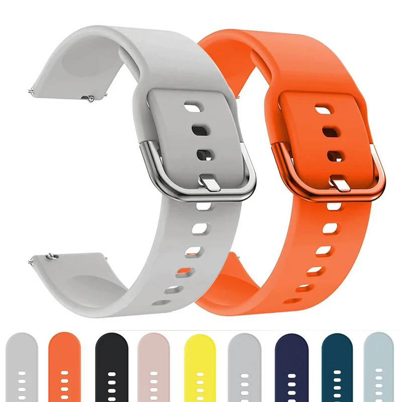 

Silicone Strap For Samsung Galaxy watch 6 47mm 43/5/4 44mm 40/5 pro 45mm/46mm/Active 2 20/22mm Bracelet huawei gt 2/3/4pro band