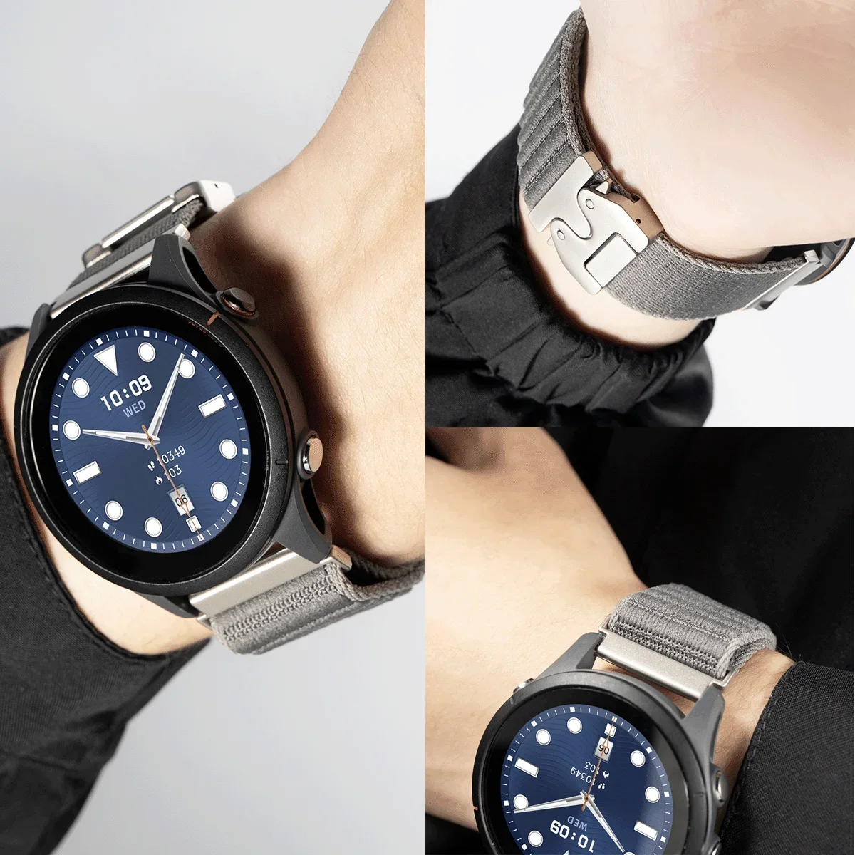 Bracelet en Nylon à boucle alpine de 22mm, pour Huawei Watch GT5 5Pro GT4/3 2 2e 46mm, Bracelet de Sport pour Samsung Galaxy Ultra 47mm Gear S3