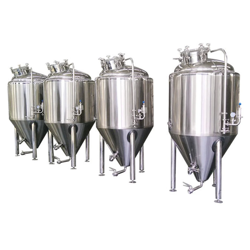Sanitary Stainless Steel Beer Fermenting Equipment Conical Fermenter Fermentation Tank Brewing Tanks Beer Processing Machinery