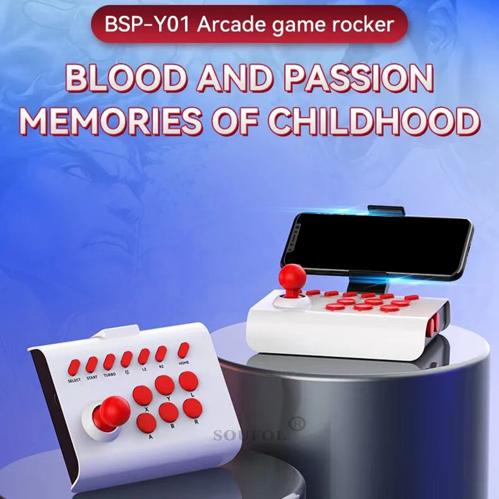 عصا التحكم اللاسلكية ممر لعبة القتال القتال عصا بلوتوث المشارك/USB الألعاب المقود ل PS3/PS4 // التبديل/الكمبيوتر/أندرويد TV