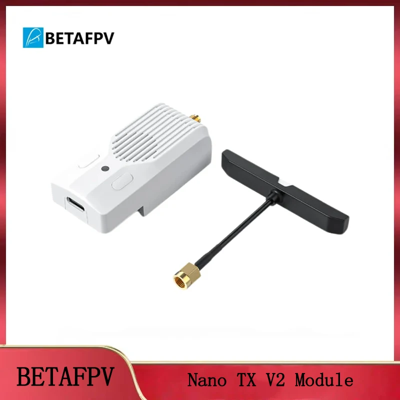 

Модуль BETAFPV Nano TX V2 ExpressLRS V3.3: 2,4 ГГц/915 МГц/868 МГц, TCXO, охлаждающий вентилятор и радиатор — для FPV-дронов