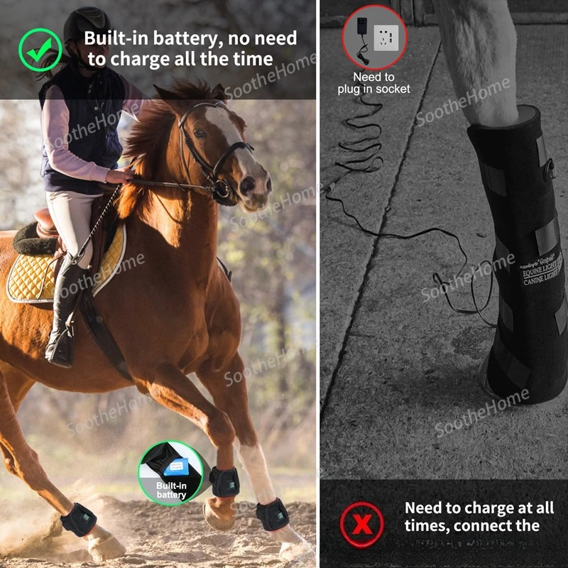 Beauty & Health LED Red Light Large Pet Horse Hoof Physiotherapy Intense Exercise Recovery Wound Healing Massage Device