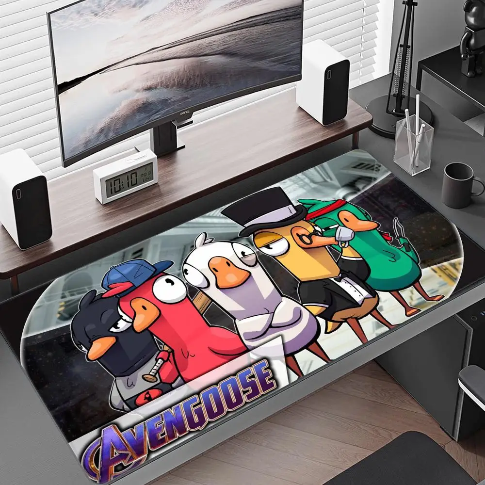 Cute Goosees Duck Fashion Large Gaming Mouse Pad XL Locking Edge Size For Kawaii Desk Teen Girls For Bedroom