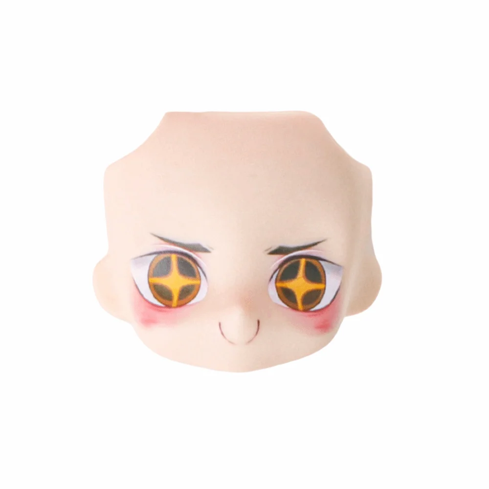 Cute Change Faces OB11 Face Face Expression Replacement Face 1/12 BJD Face With Makeup Replaceable Head Shell Obitsu11 Face