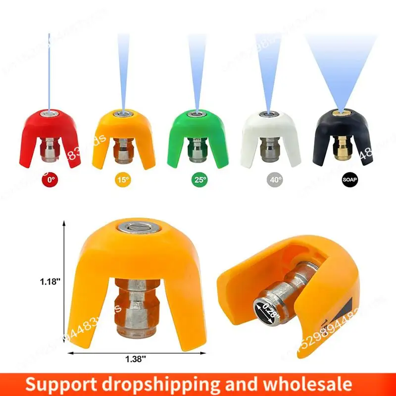 

AA86 5 Pack Quick Connect Pressure Washer Nozzle Tips Without Base-For SPX3000 Series & Universal Pressure Washers Durable
