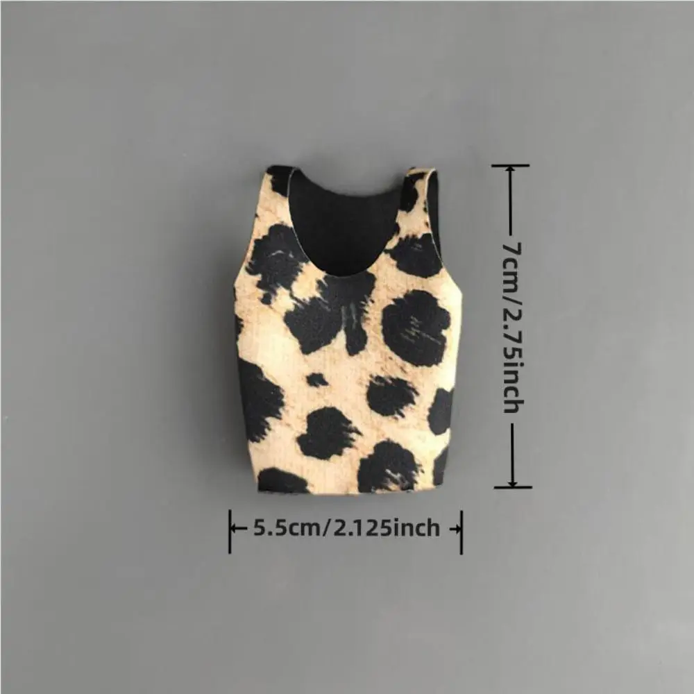 6 色 1/6 ミニチュアベスト高弾性布女性兵士ベストヒョウ柄兵士フィギュアアクセサリー