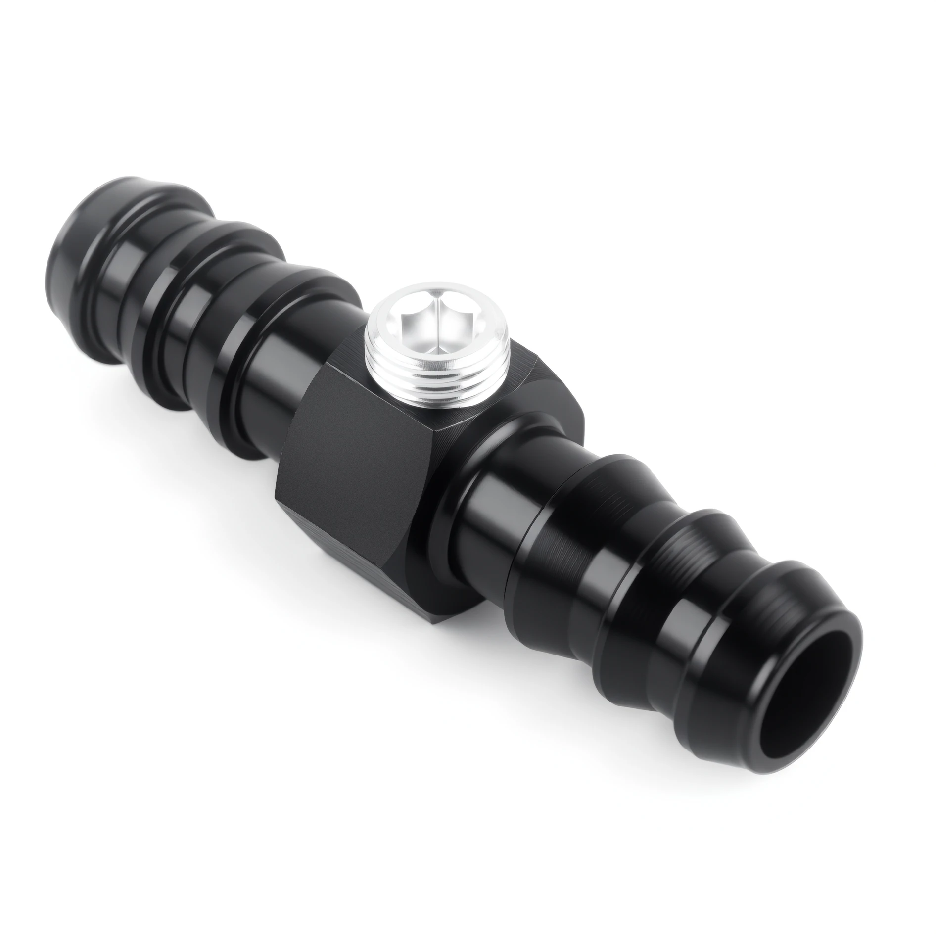العالمي قياس ضغط الوقود السائل شغل مصقول 0-160psi & 1/2 " / 3/8" / 5/16 بارب المناسب محول ث/1/8NPT التوصيل عدة الألومنيوم