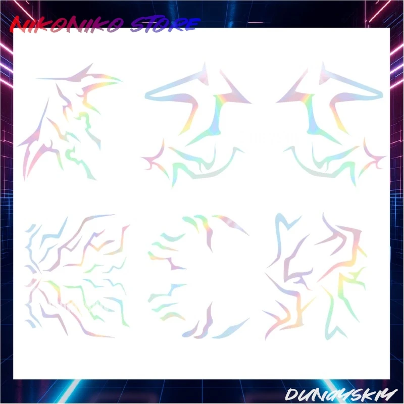 ‌ ‌ ‌ KPop Adesivi per tatuaggi Decalcomanie per il viso Trucco per personaggi Cacciatori di demoni Rumi Cosplay Anime Outfit Costume cosplay Festa di Halloween