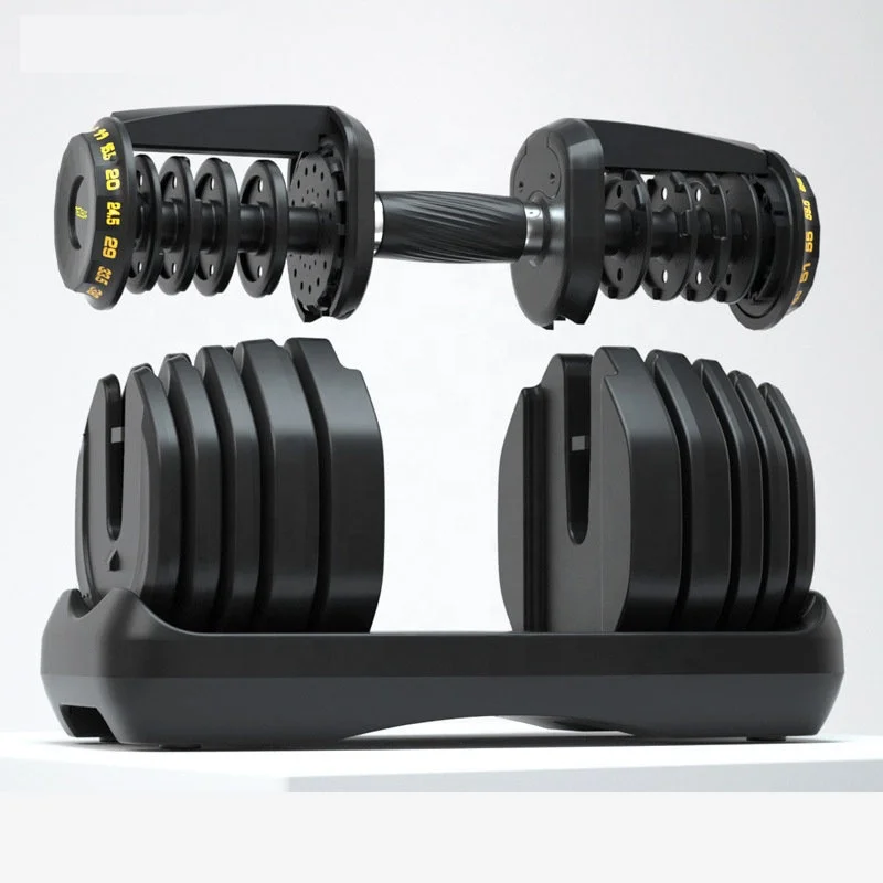 Intelligent and adjustable dumbbell arm muscle fitness equipment with automatic and quick replacement of dumbbells