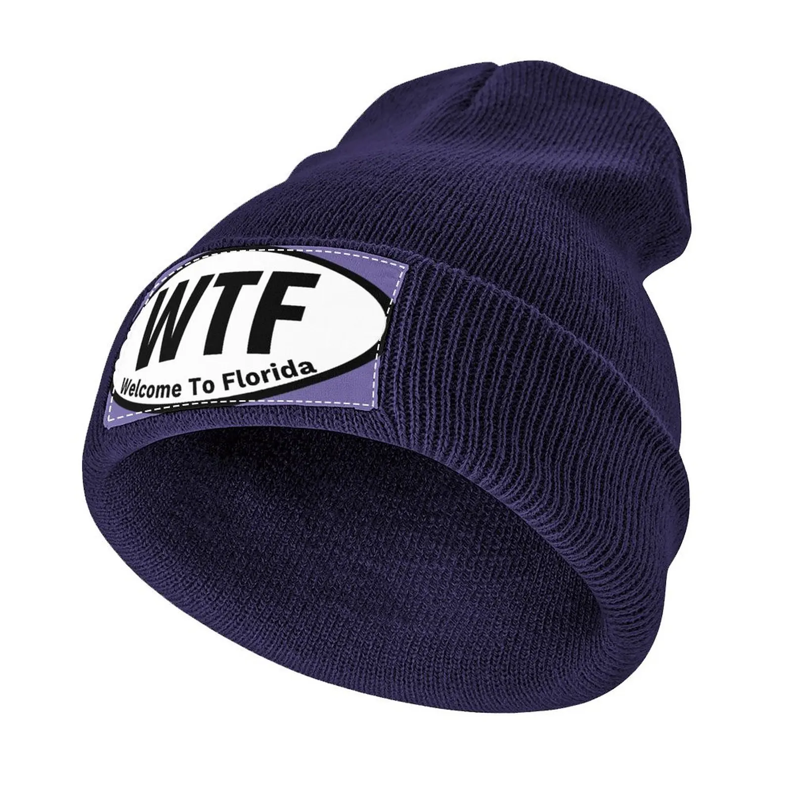 

WTF Welcome To Florida Knitted Hat Vintage Thermal Visor Cap For Women Men's