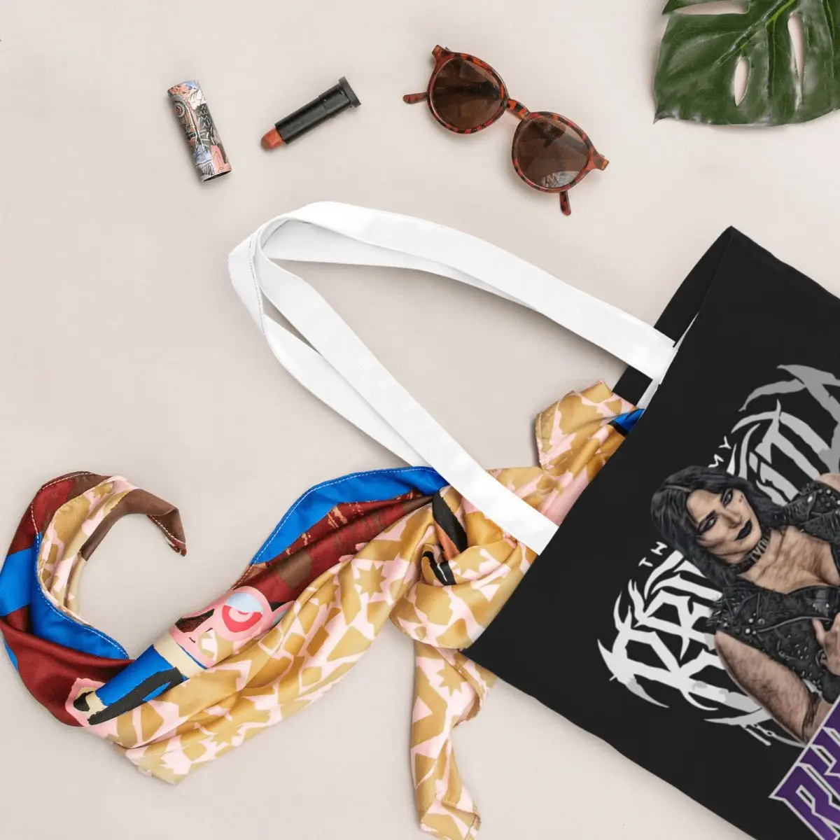 حقائب تسوق Rhea Ripley Mami's On Top قابلة للطي من القماش وحقيبة كتف للسيدات وحقيبة يد للسفر