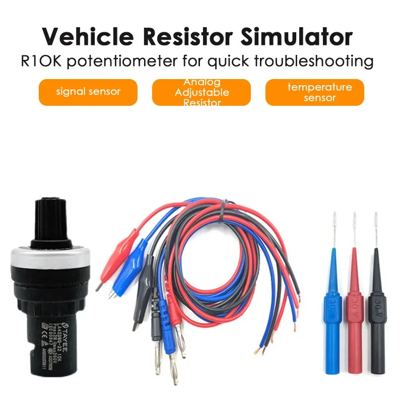 

Auto Car Circuit Tester Sensor Signal Resistance Simulator Fuel Diagnostic Tool Analog Generator Resistance Sensor