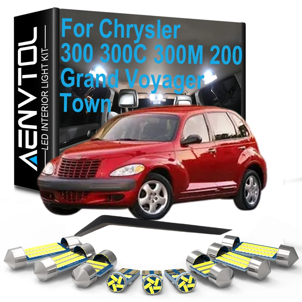 For Chrysler 300 300C 300M 200 Grand Voyager Town Country PT Cruiser Sebring Crossfire Pacifica, LED Interior Light Kit