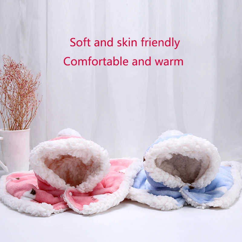 كلب لطيف عباءة الخريف والشتاء بالإضافة إلى القطن سميكة الدافئة مقنعين عباءة بطانية البوليستر ملابس الكلب #5