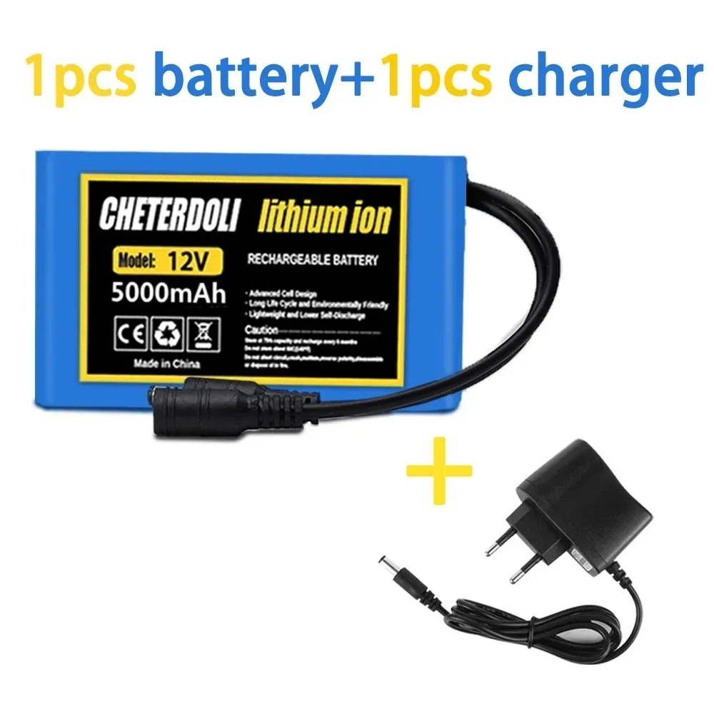 

Quality12V 5000mAh 18650 Lithium Ion Battery 3S2P Configuration With Charger For CCTV Camera Monitor Rechargeable High-Quality R