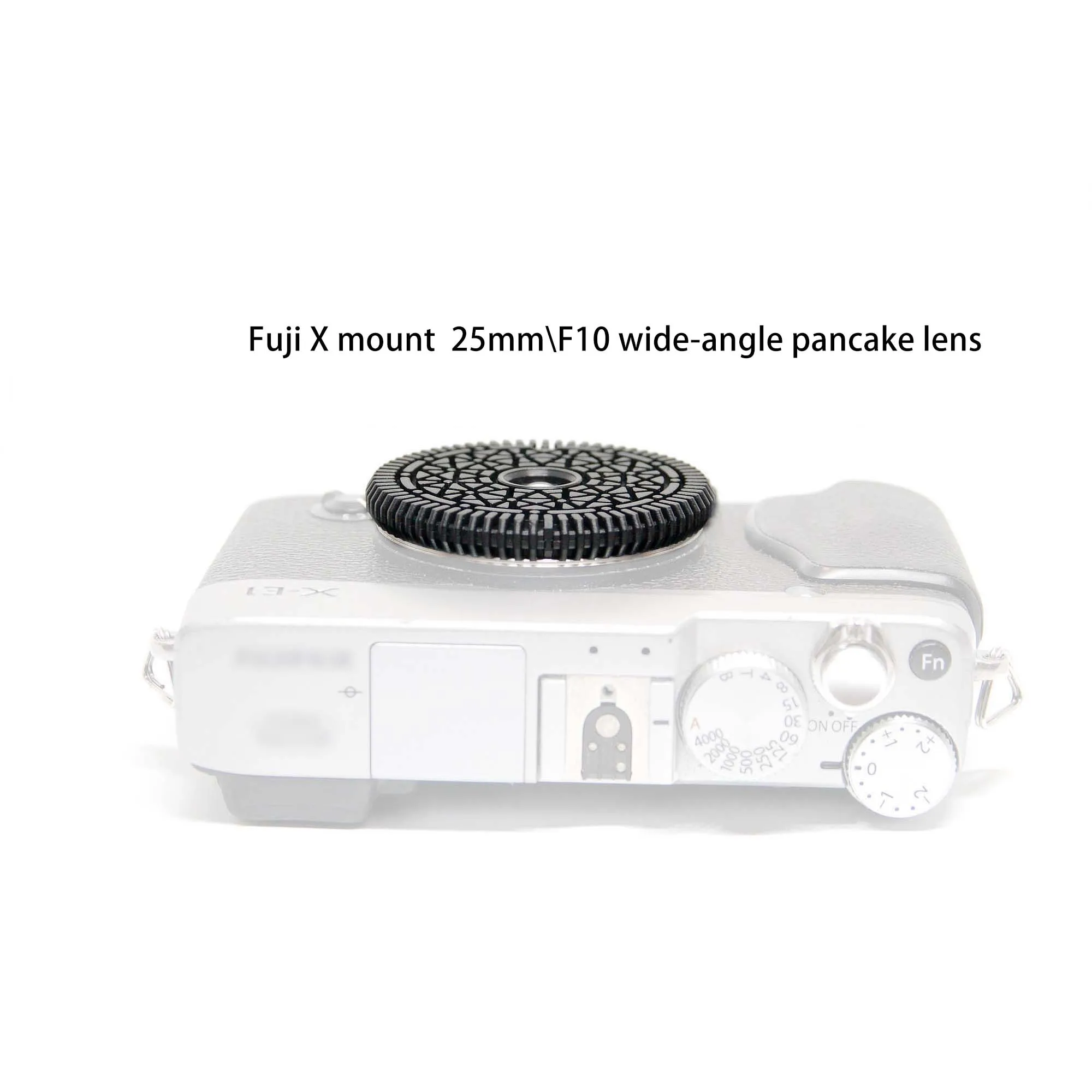 FX mount 25mm/f10 wide-angle lens XE1\\X-T200\\XS10 ultrathin free focus pancake lens X-M2\\X-T3\\X-A20\\X20 Oreo disposable lens cap