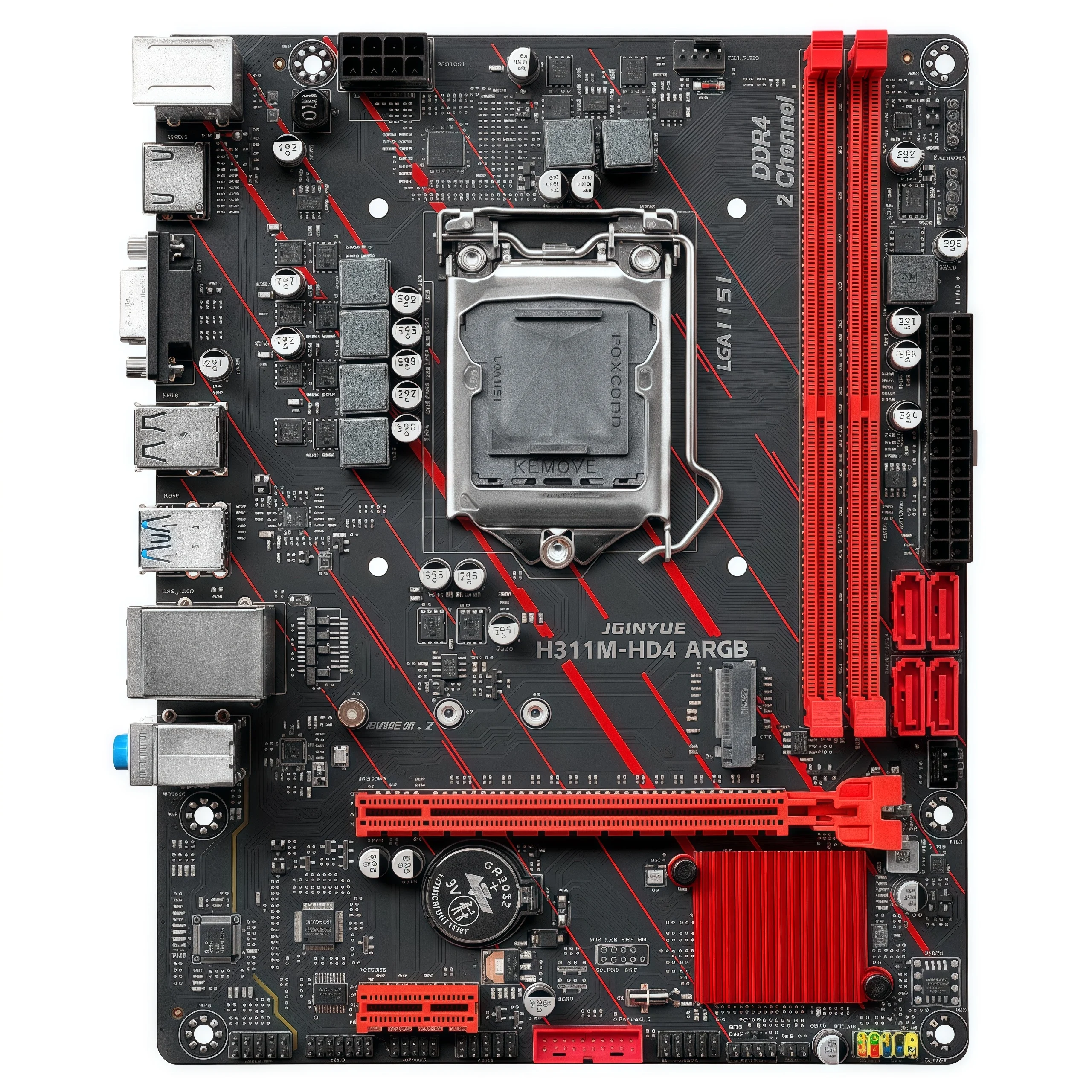 

Jingyue H311M-HD4 ARGB motherboard 1151-pin DDR4 memory computer desktop gaming motherboard Core i3 9100F/i5 9400F