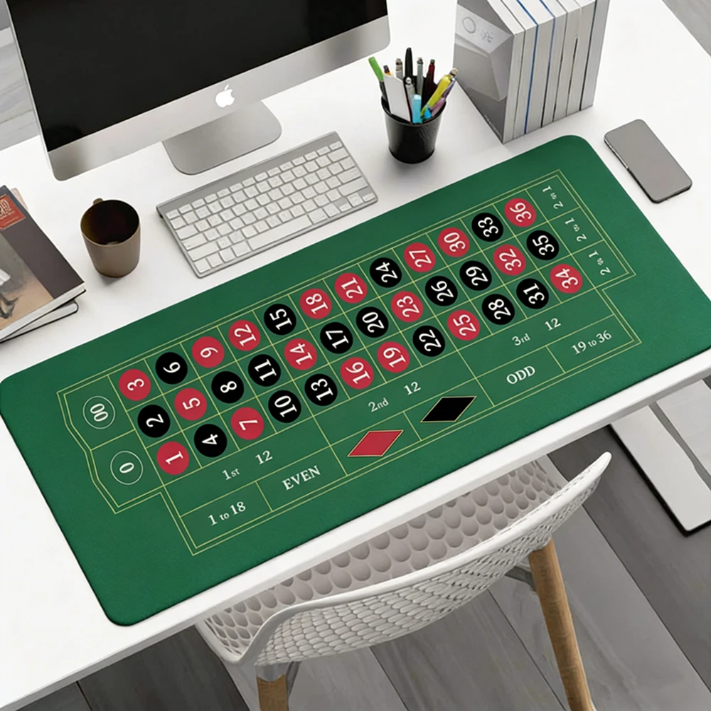 

Rubber Non-slip Portable Roulette XXL Poker Tablecloth Desk Mat Gaming Mat Anti-slip Durable Surface Office Keyboard Mouse Pads