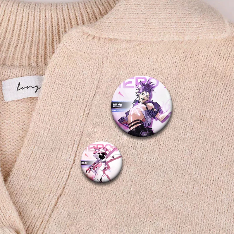 أنيمي ليكون بطل X شارة الملكة التنين الصبي GHOSTBLADE الكرتون التلبيب دبابيس دبابيس مستديرة لحقيبة الظهر اكسسوارات مجوهرات هدايا #3