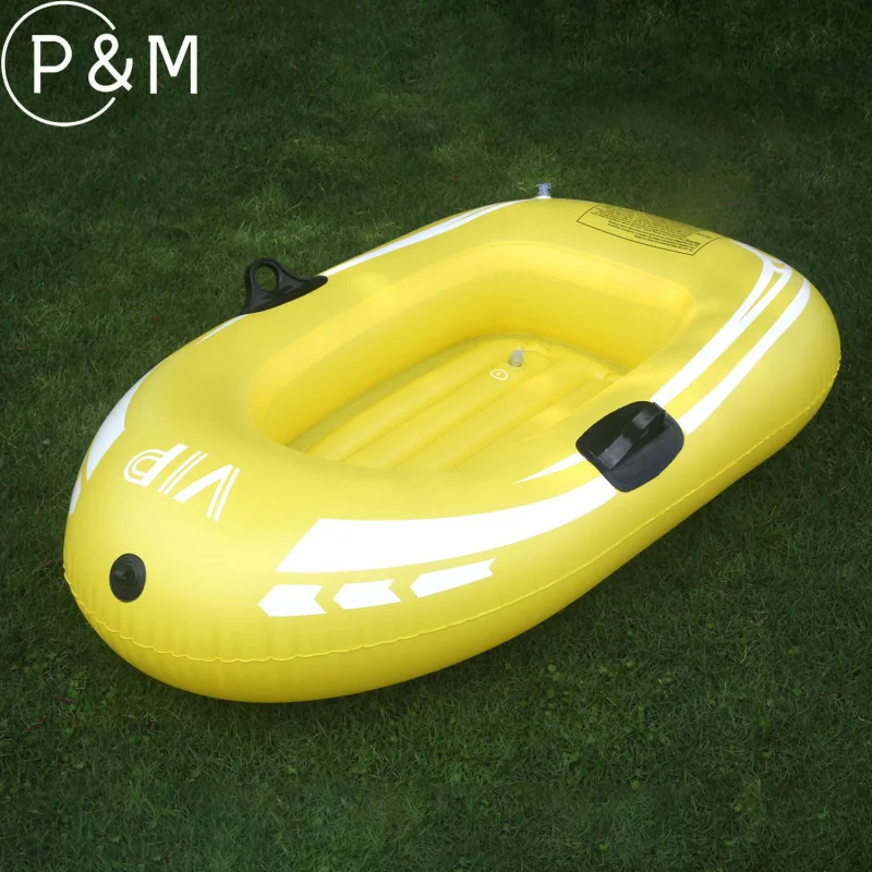 2-Person Inflatable Kayak Boat PVC Rubber Dinghy Thicken Foldable Fishing Raft with Air Pump And Paddles For Drifting