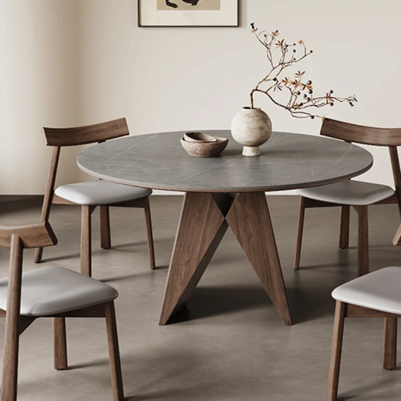 

Dining Table Kitchen Luxury Elegant Tables Service Sedentary Round Reception Rectangular Designer Free Shipping Mesa Comedor