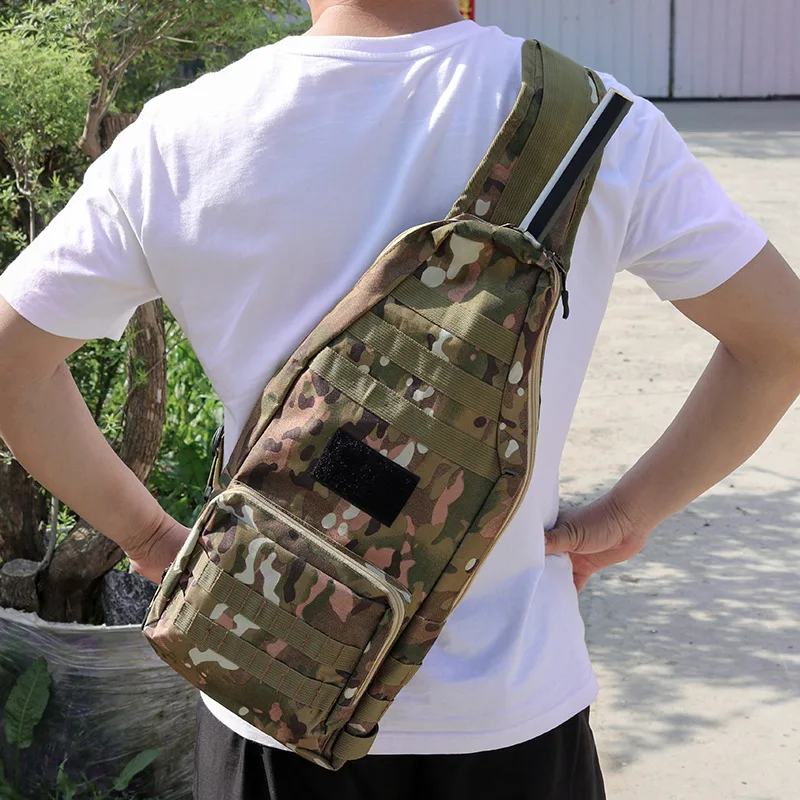 

Мужская нагрудная сумка для путешествий на открытом воздухе, спорта, пешего туризма, рыбалки, велоспорта, сумки на плечо, сумки через плечо для охоты в джунглях, большая короткая дорожная сумка