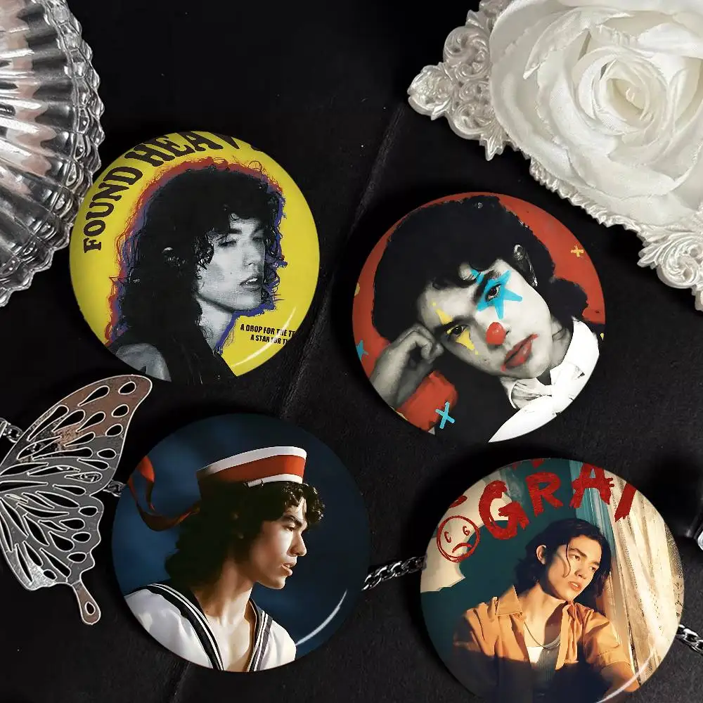 

Pop Singer Conan Gray Photo Brooches Creative Round Badge Gifts Pins 32/44/58mm