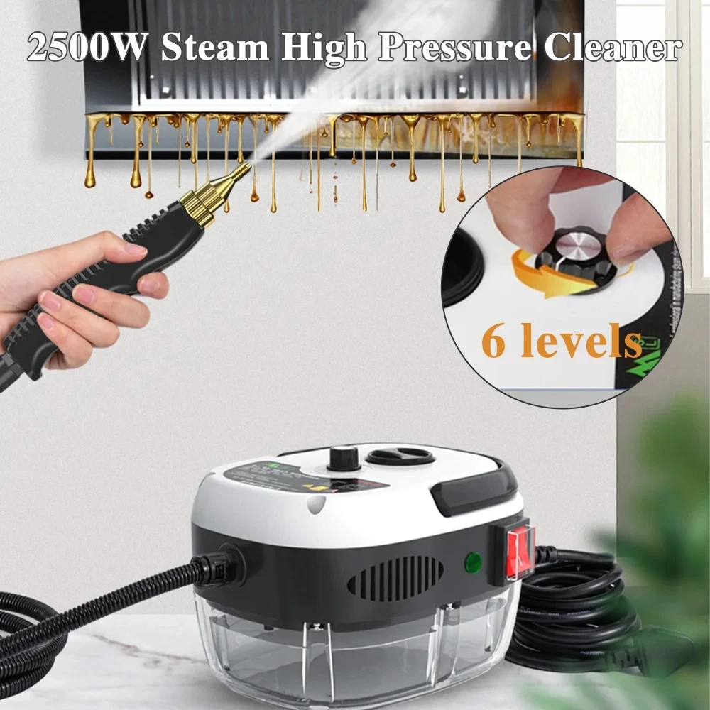 

2500W Steam High Pressure Cleaner High Temperature Sterilization Steam Cleaner For Home Kitchen Hood Air Conditioner Cleaning