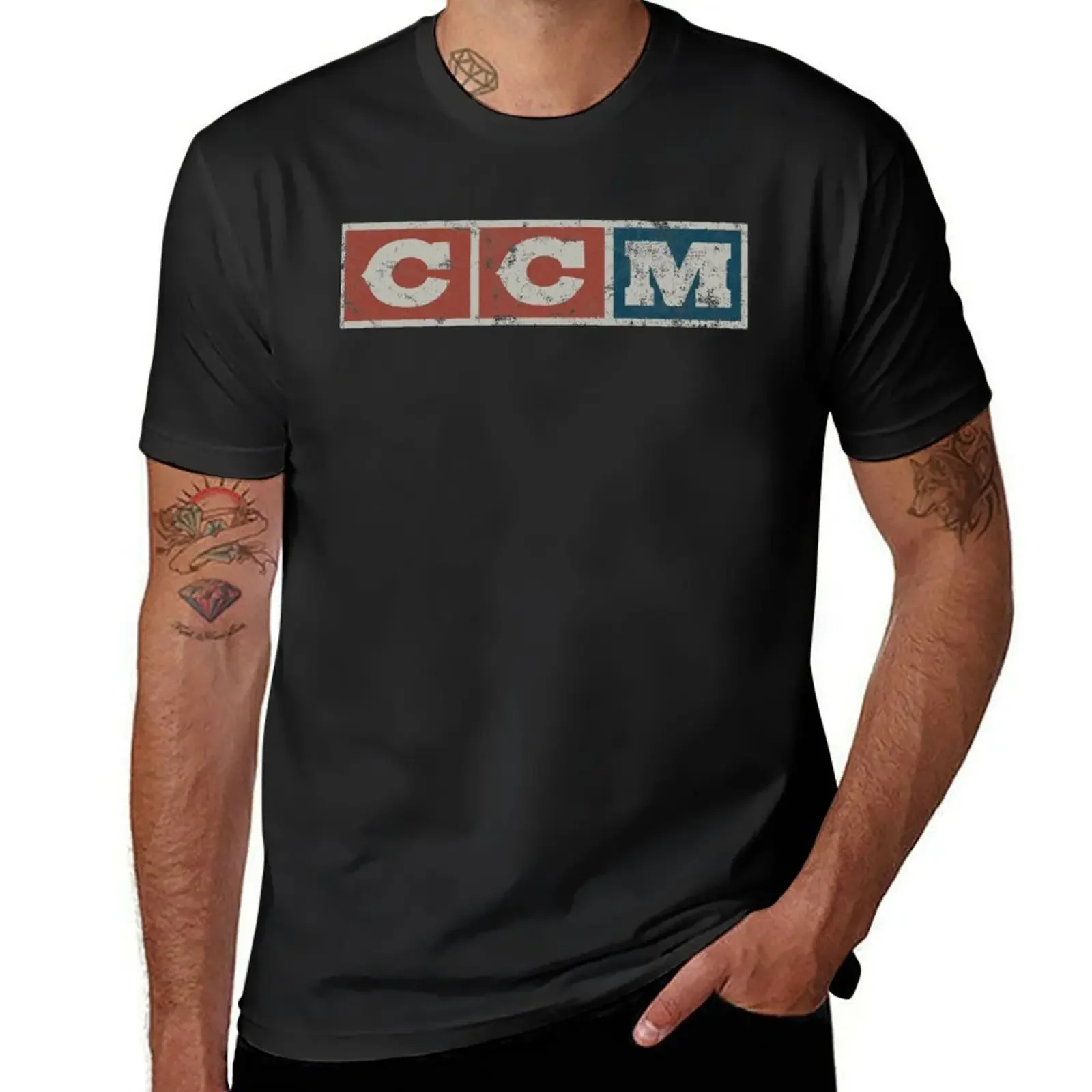 

CCM logo Vintage Distressed T-Shirt Aesthetic clothing blacks Men's clothing