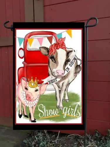 Show Girls Garden Flag *  Double Sided ** Top Quality