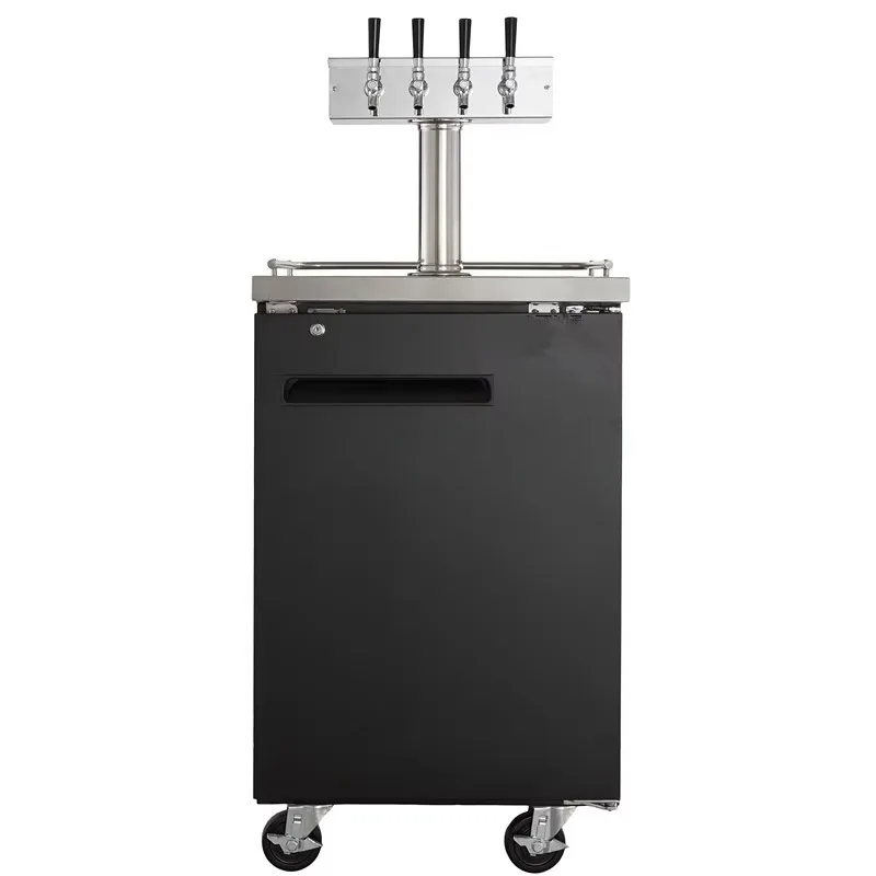 

Stainless Steel 4 Tap Kegerator Dispenser Fridge Beer Kegerators