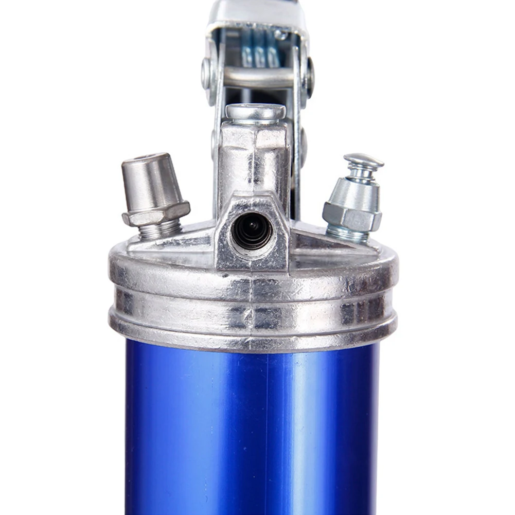 

Manual Grip Grease Gun Aluminum Alloy Mini Grease Gun 400CC Handheld Grease Filling 6000-7000PSI with Flexible Hose