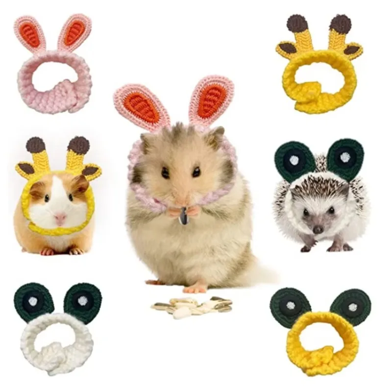 Small Holiday Clothing, Cute Handmade Woven Hats, Hamster Decorative Accessories, Toys, Small Pet Hats, Supplies