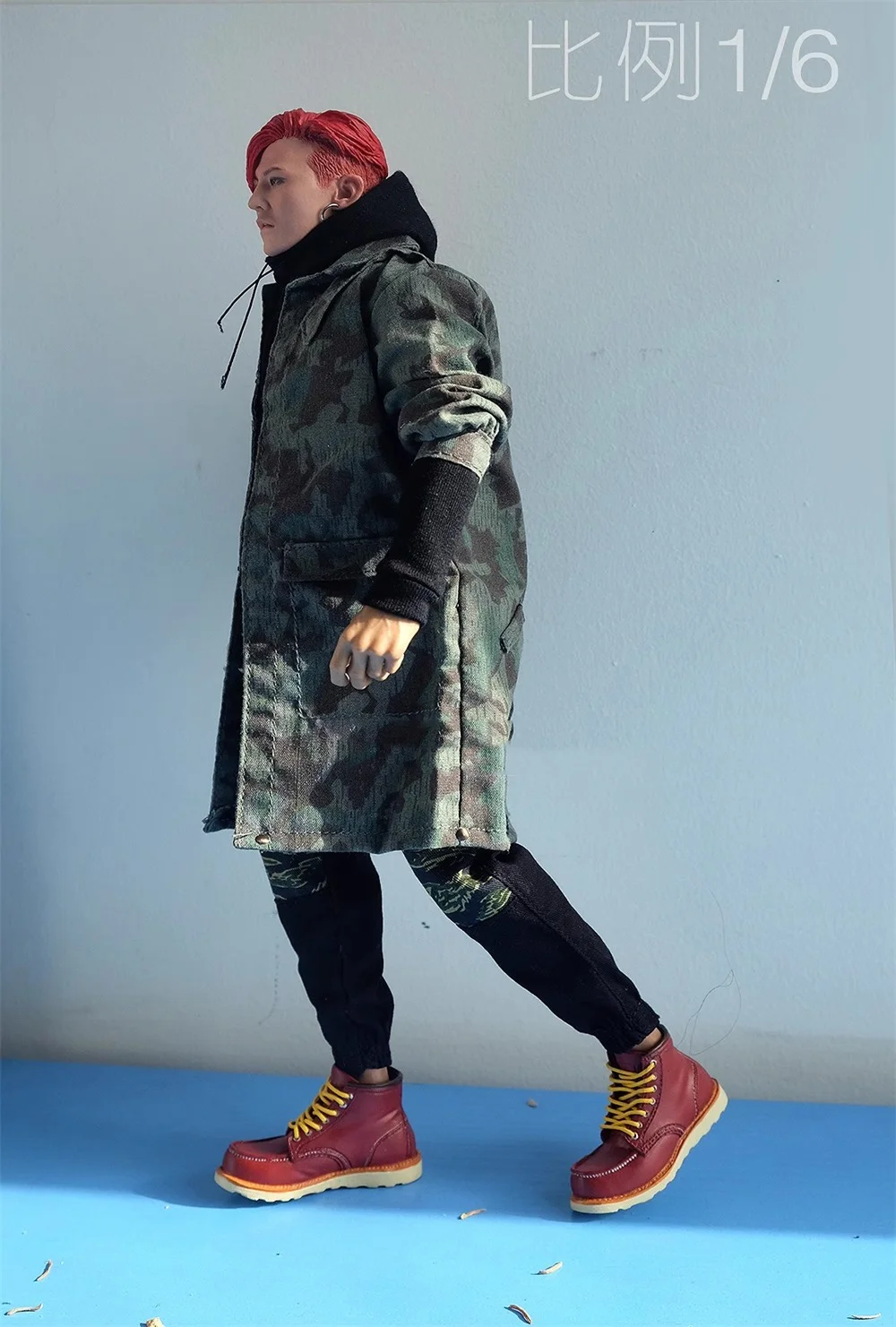 3ATOYS 1/6 Male Soldier Clothing Accessories Trendy Camouflage Overcoat Coat Model Toy For 12'' Action Figure Body In Stock